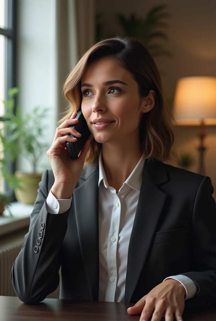 person scheduling appointment with stylist by phone call