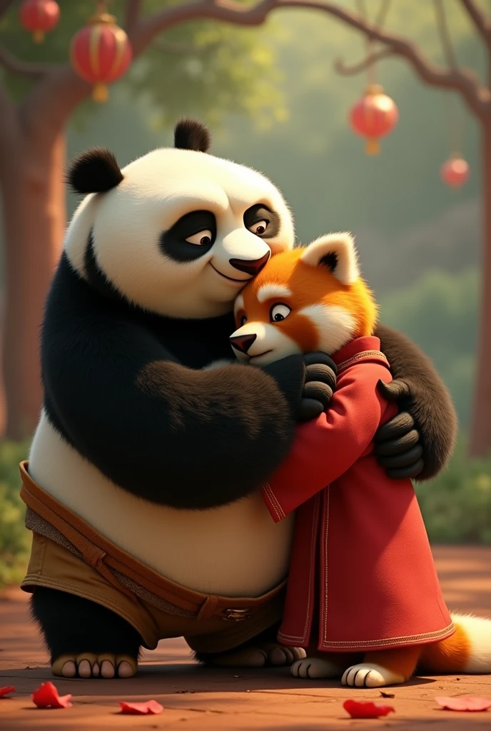 Put po kissing master shifu