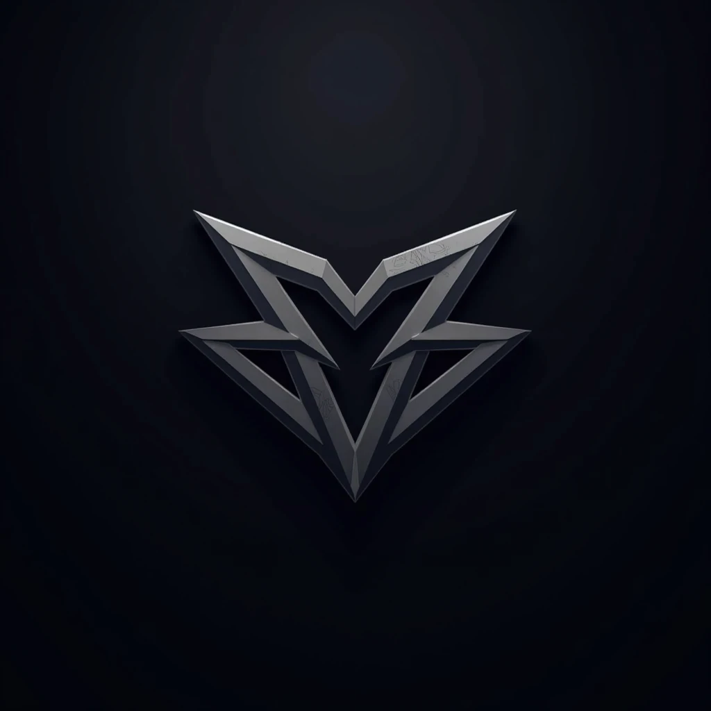 Logo with letters BLVK for eSports channel