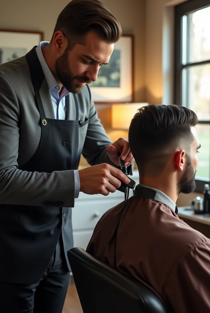 Home service men's haircut