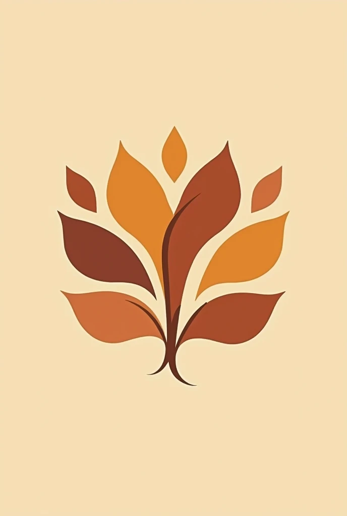 A new clothing brand logo in warm colors that is original and authentic takes name flowers as an idea