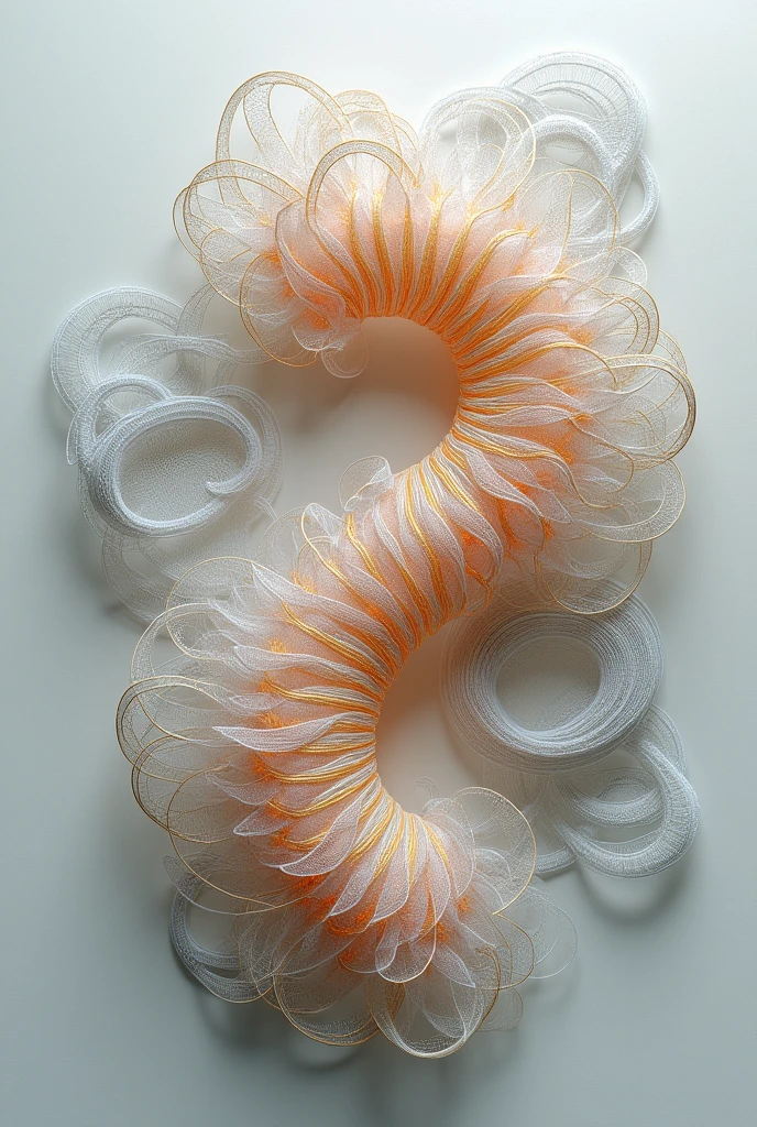 Textile in mesh art