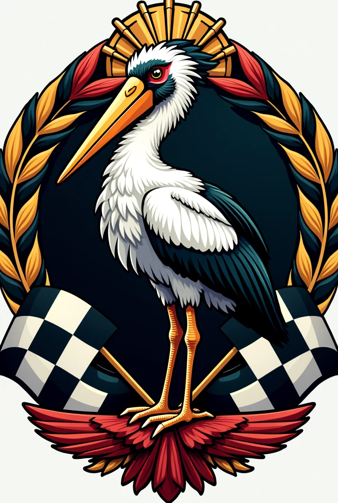 Formula 1 coat of arms inspired by tuiuiu the bird