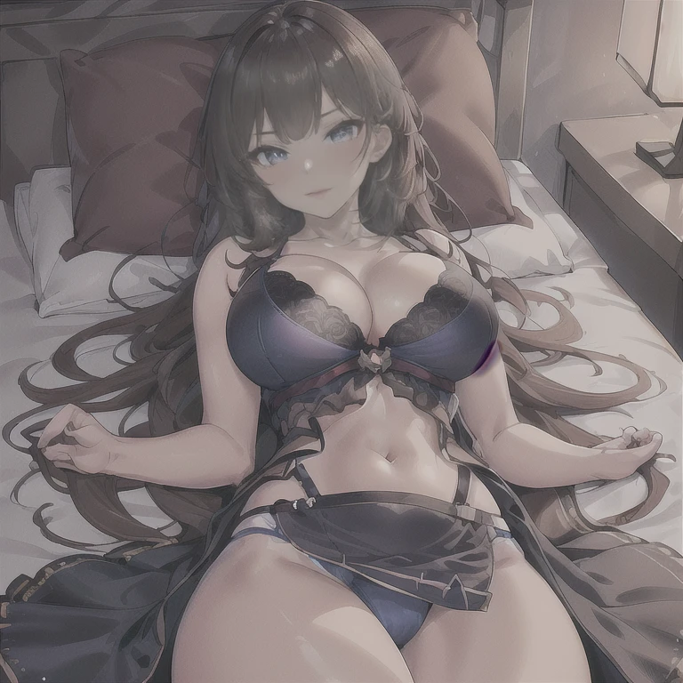 Anime Waifu beautiful detailed eyes, beautiful detailed lips, extremely detailed eyes and face, longeyelashes, 1girl, sensual, young woman, medium breasts, beautiful feminine face, nice thighs, slim, sexy, erotic, beautiful clothes, perfect body, cinematic lighting and framing, (best quality,4k,8k,highres,masterpiece:1.2),ultra-detailed,digital painting,portrait,glamorous,highly detailed,soft lighting,warm color tones 1girl, bed, bed sheet, bra, breasts, brown hair, cleavage, collarbone, large breasts, long hair, lying, navel, o-ring, on back, on bed, panties, pillow, red bra, red panties, solo, underwear Anime Kawaii sexy Perfect Slim sensual body Perfect breast and beautiful thighs, An intricate and highly detailed illustration of anime Young 1girl a beautiful girl wearing an elegant blue dress, long flowing hair, detailed facial features, {belfast_azurlane:0.90}, , ultra-detailed, 8k, studio lighting, skin and fabric textures, warm lighting, golden hour, dramatic shadows, intricate details, painterly, digital art, concept art