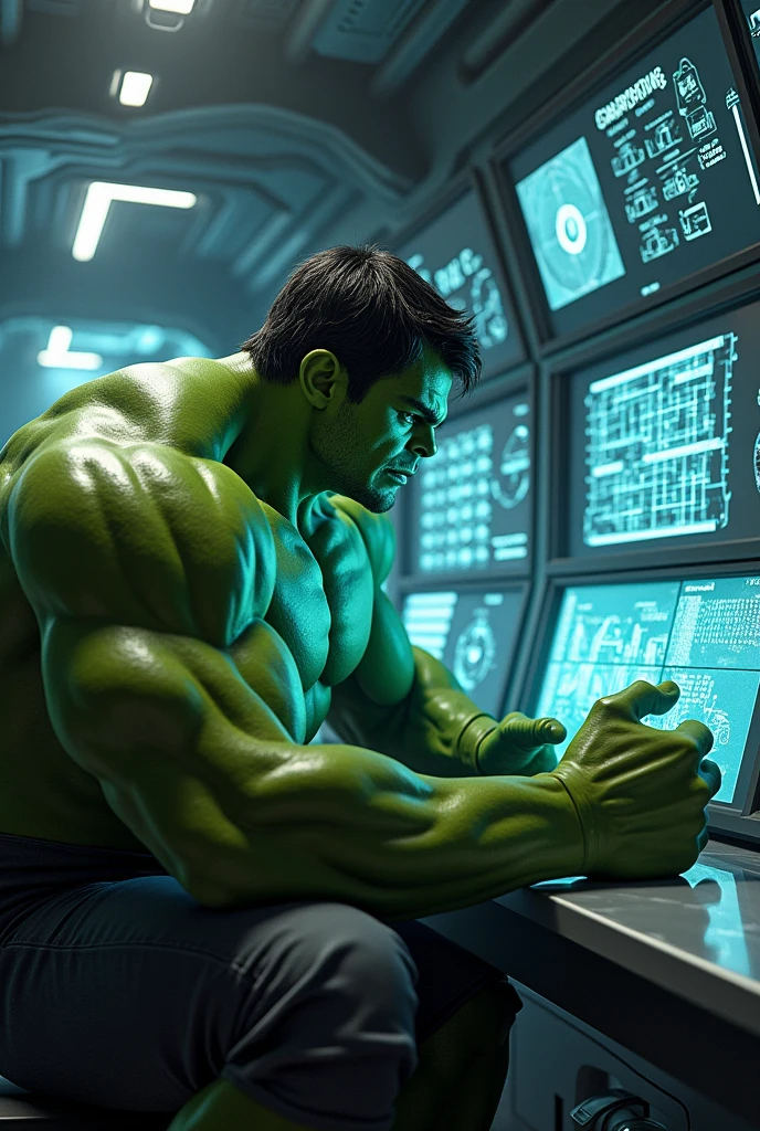 Hulk analyzing data