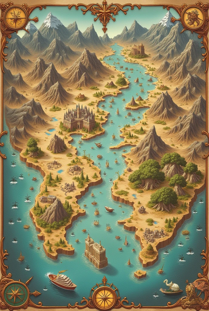 Fictional world map