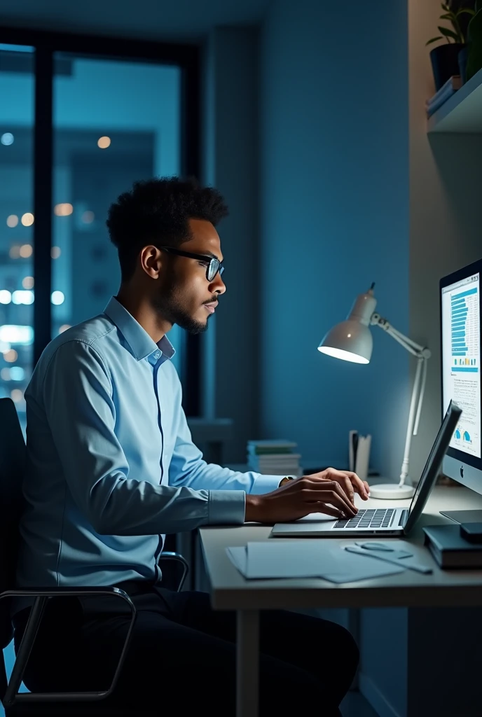 Negro nerd, analyzing data