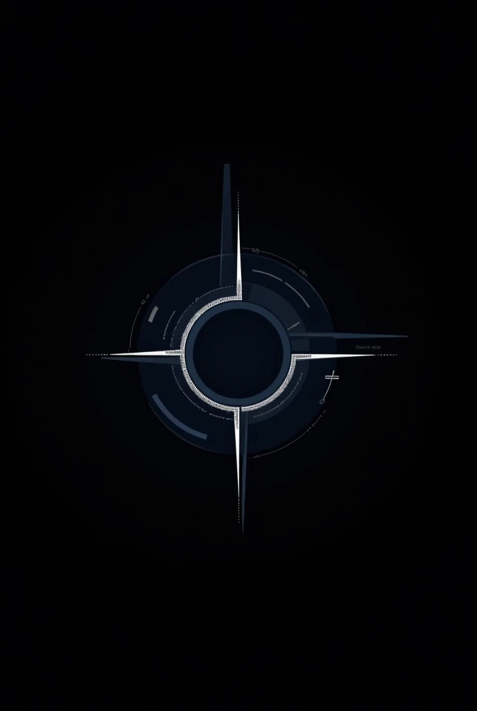 A field research division logo(DPC), with black background, circle in the middle with white lines, and some colors like navy blue, where in the middle of the circle there would be a magnifying glass, being painted around you with navy blue and other colors of your choice.
theme: SCP FOUNDATION
