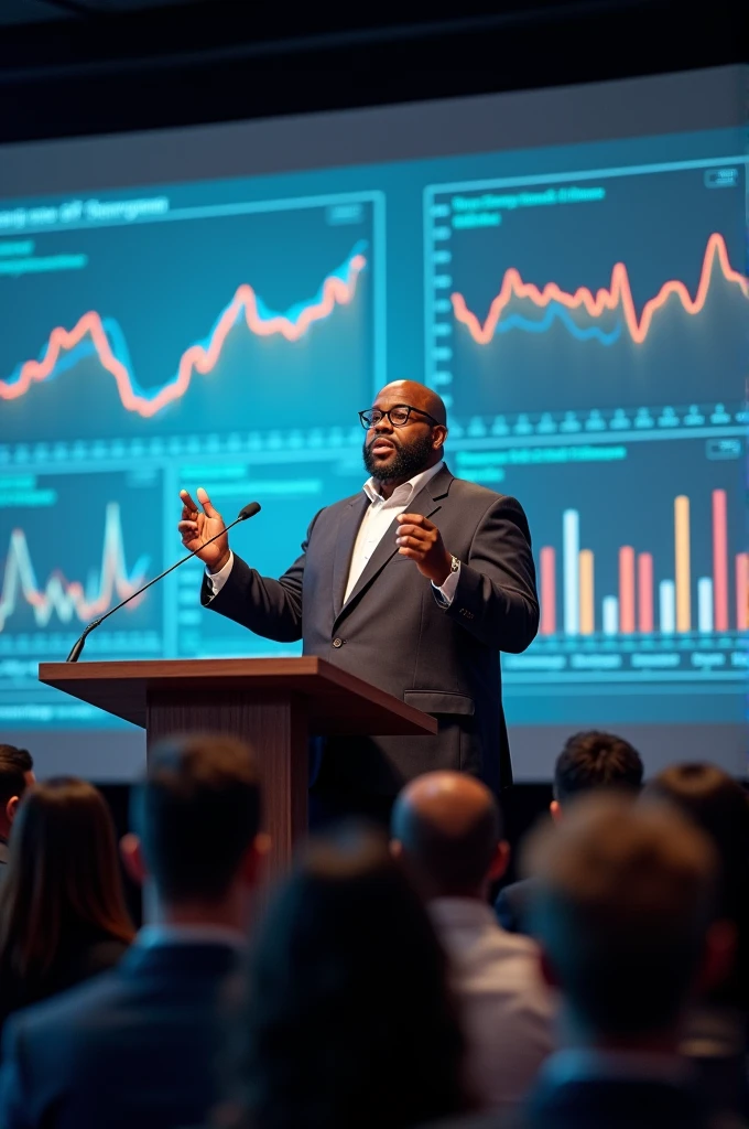 Fat Black Nerd, presenting data to an audience