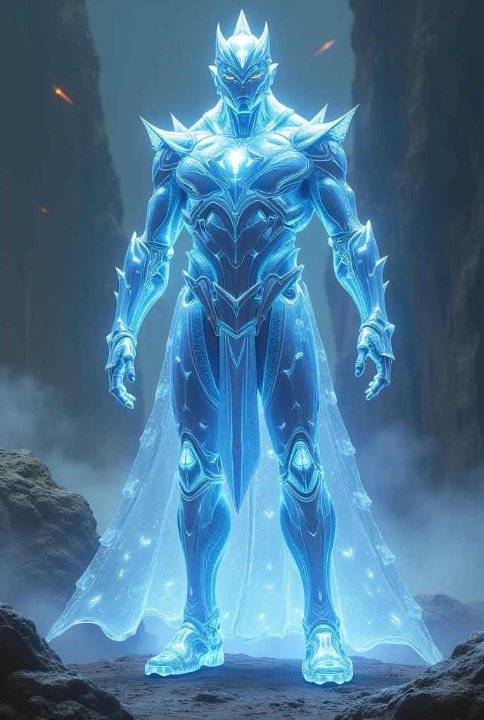Create a crystal or diamond warrior