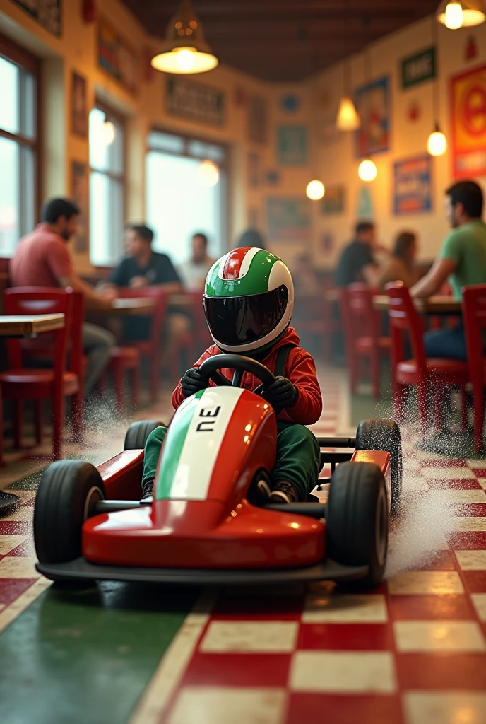 Karting électrique pizzeria 