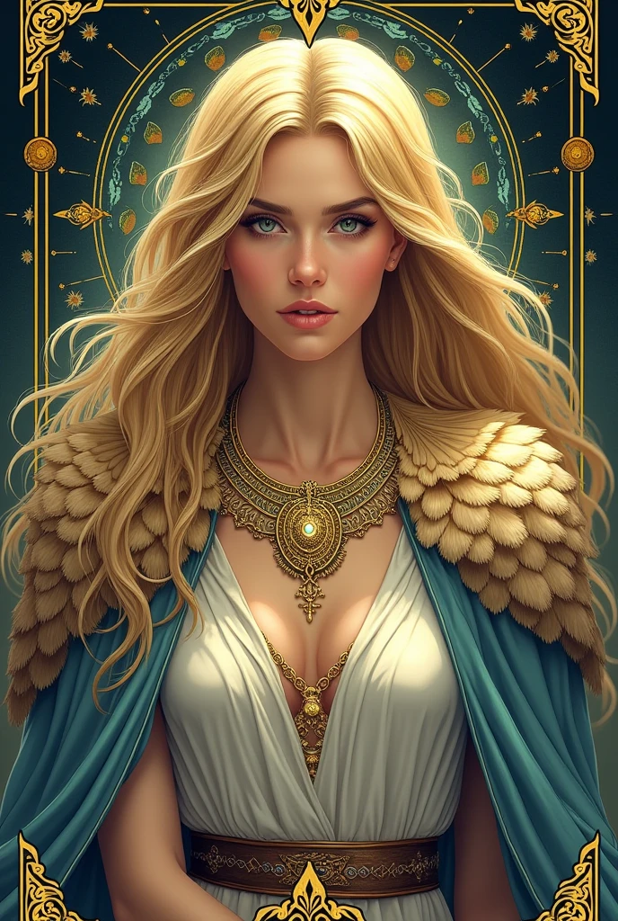 in 8K, top-quality, Real Image, intricate detailes、femele、soio、ogre、blonde hair、robe blanche、loimu、natta、neons、horor\(theme\) masterpiece、top-quality、ighly detailed --auto