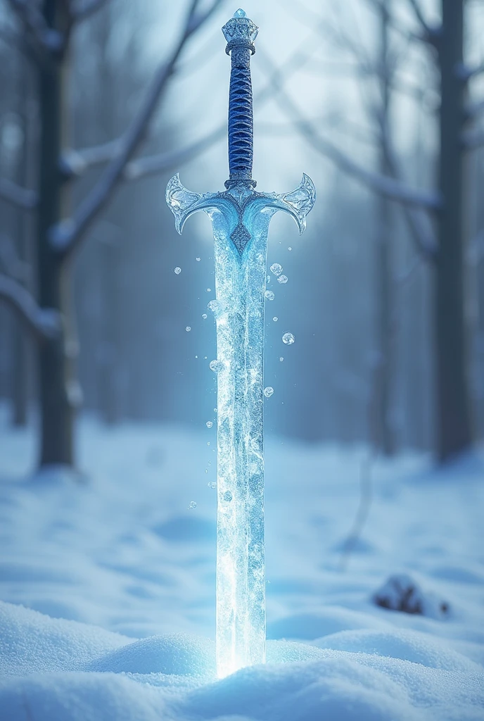 Create an ice katana
