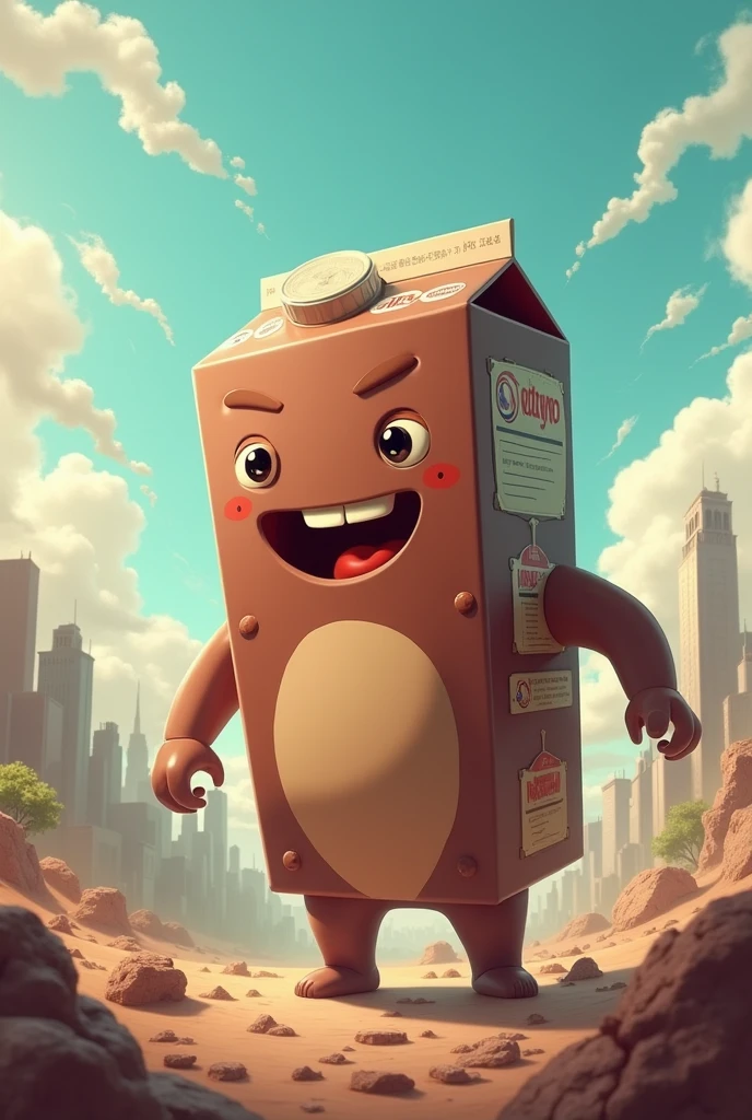 A chocolate-flavored Toddynho in a box taking over the world