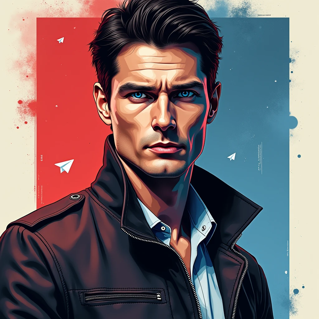 Poster "Freedom to Pavlo Durov" with photo of Durov