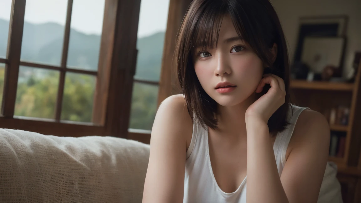 (Highest quality:1.4),(masterpiece:1.4),(Realistic:1.4),(Realistic:1.2),(超High resolution, RAW Photos:1.4),(High resolution, Very detailed:1.2),(8k:1.2),Movie Photos,a photo of a dark-haired,one person&#39;s,alone,wear ,((China dress))、((Upper Body:1.3))