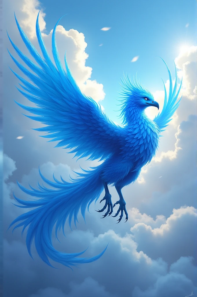 Blue Phoenix in flight