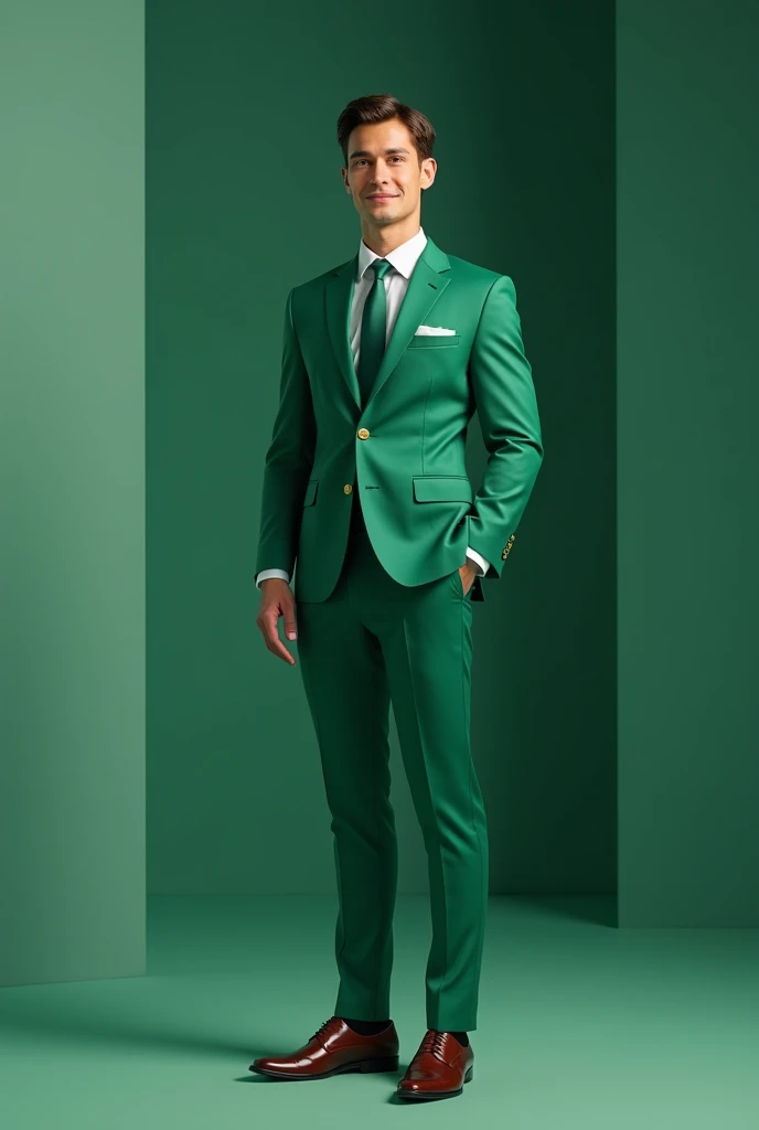  with green suit 