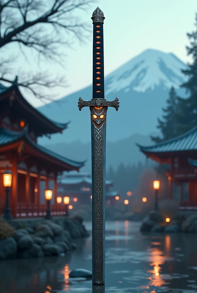 Katana with eyes 
