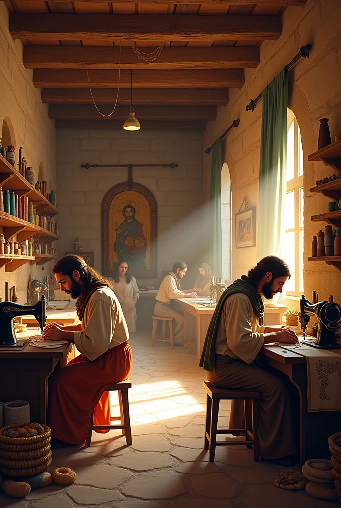 a sewing studio from the time of Jesus