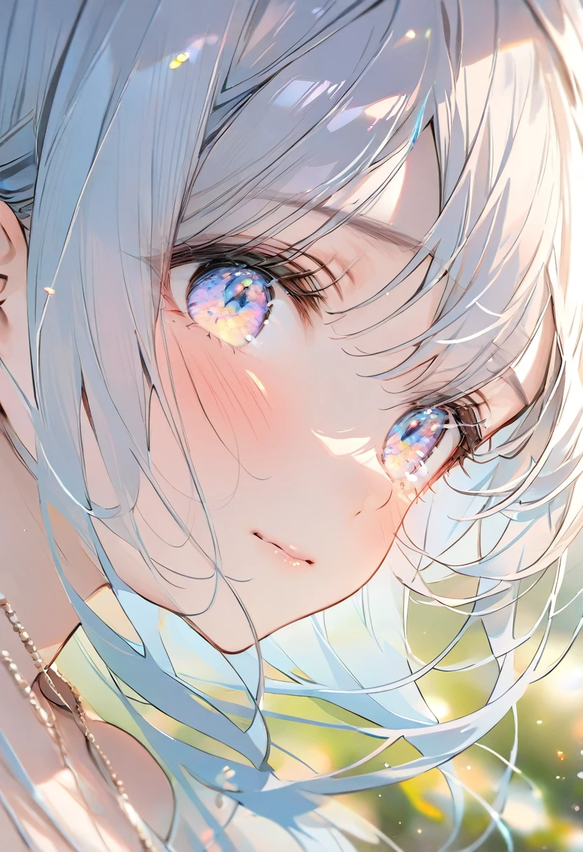 masterpiece, best quality, extremely detailed, (illustration, official art:1.1), 1 girl ,(((( light blue hair)))), ,(((( light blue long hair)))),light blue hair, ,((blush)) , cute face, big eyes, masterpiece, best quality,(((((a very delicate and beautiful girl))))),Amazing,beautiful detailed eyes,blunt bangs((((little delicate girl)))),(((tareme))),droopy eyes.(true beautiful:1.2), sense of depth,dynamic angle,,,, affectionate smile, (true beautiful:1.2),,(tiny 1girl model:1.2),)(flat chest),a girl with light blue long hair dressed as a bride, Flower field in the background, True love, blushing cheeks, high quality
