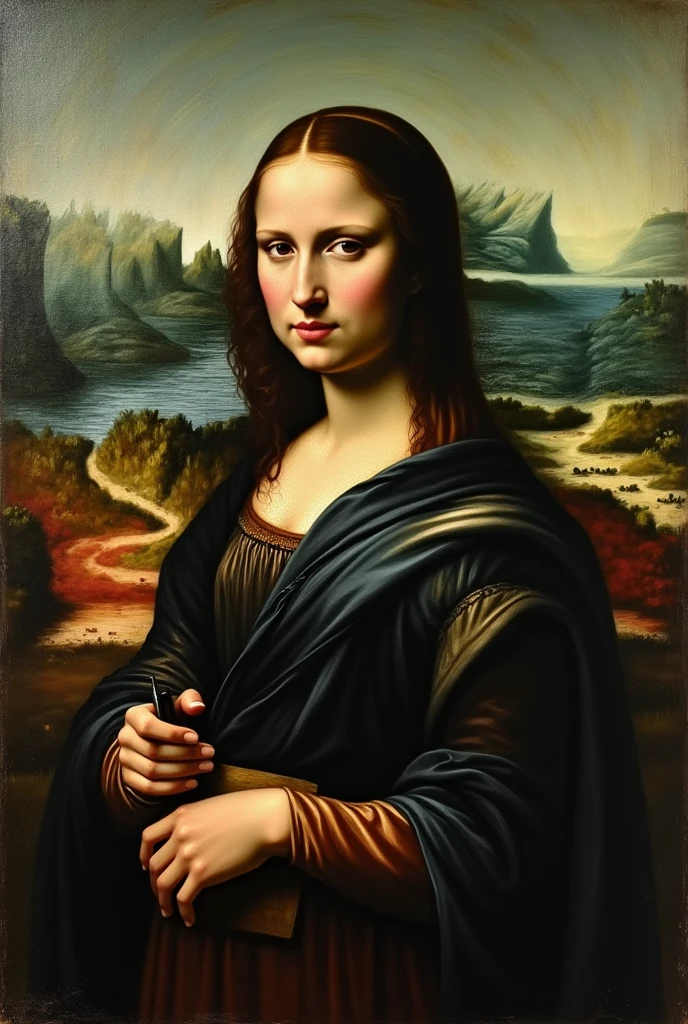 A work of art painting in the style of Leonardo Da Vinci - ultra-realistic 