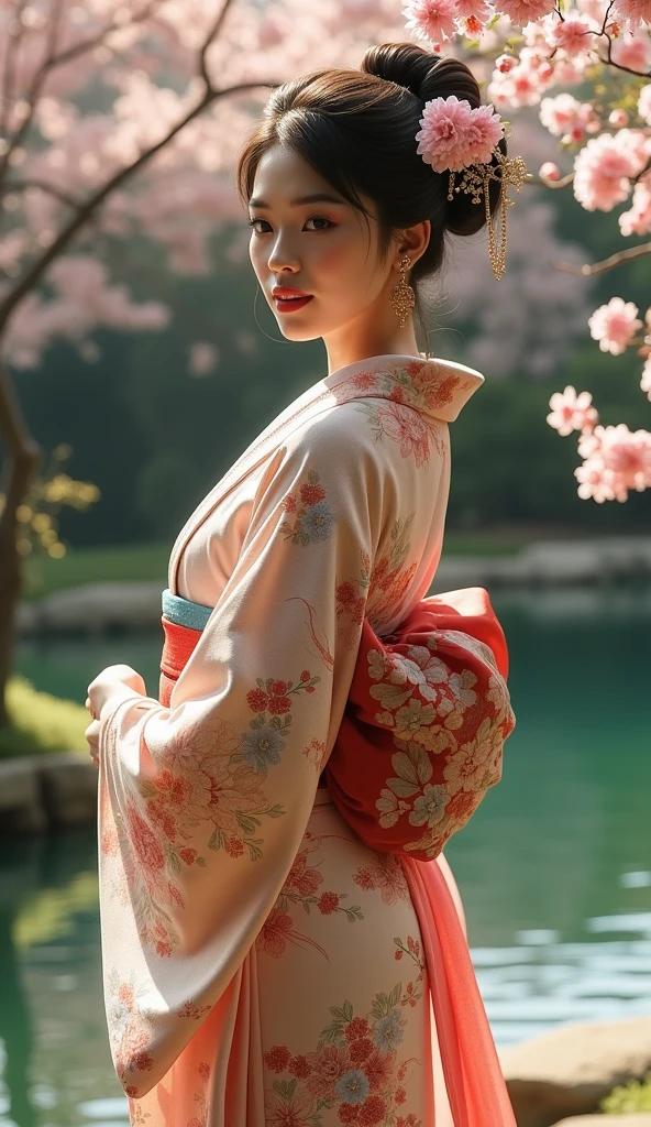 The beauty of Japanese kimono