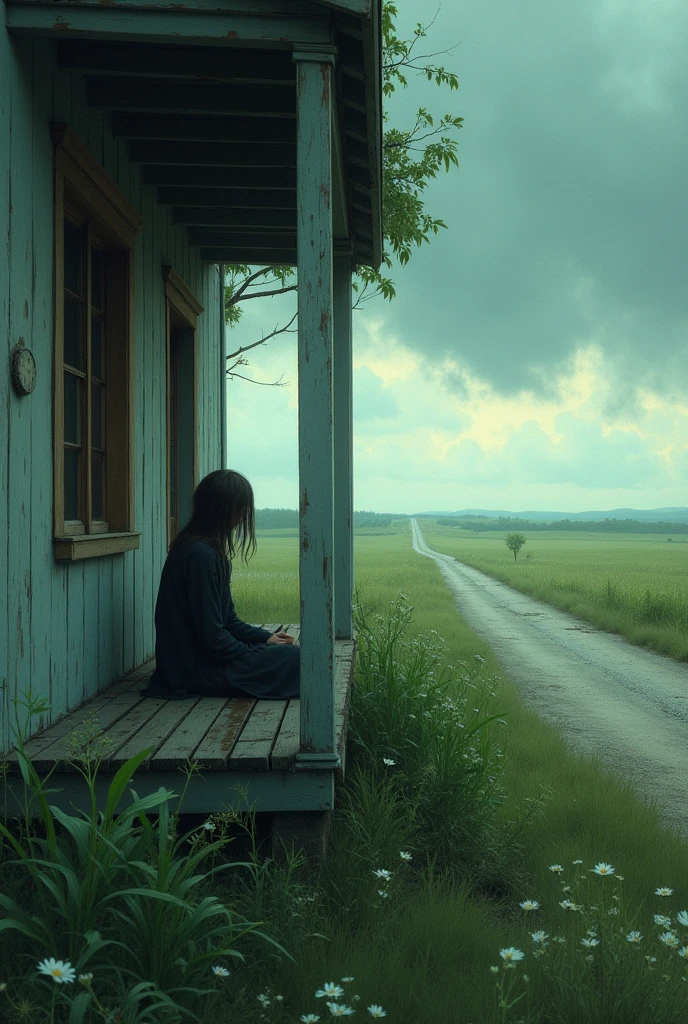 Each day passes by so quickly The old porch has green cornflowers and leaves Sad heart in the night Waiting for the wind to bring the rainy day.

People on the street walking together are very happy, Only I am lonely and follow forever. The road is very far, the clouds are sad, So the clouds stop drifting..

And the rain comes to cool my soul I will stand by the small window It&#39;s raining heavily outside Waiting for your footsteps.

Because I knew that under the gentle rain you would come and sing a sweet lullaby just for me.