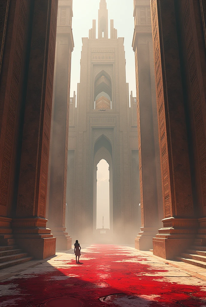 Create a place full of triumphant blood with no one red with splattered blood