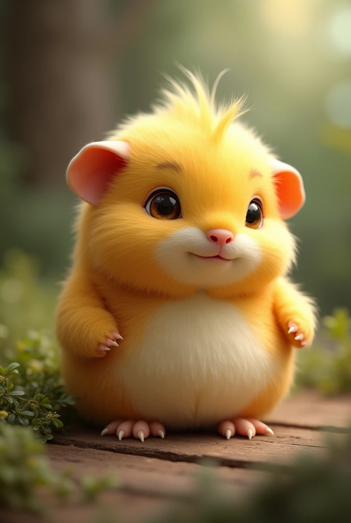 Hybrid between a guinea pig and a chick, more realistic and very tender