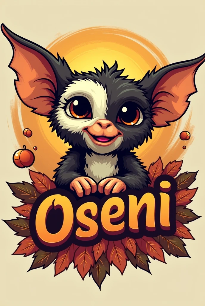 Fait moi un logo avec gizmo des gremlins et le mot oseni