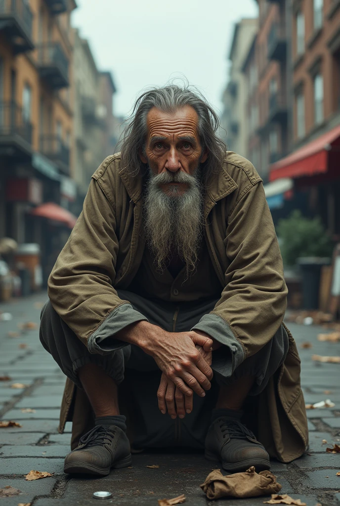 Make an elderly white man homeless 