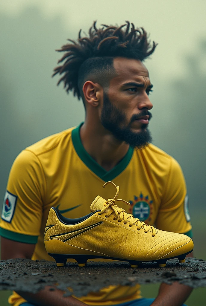 Neymar seeing the boot on top of a Bolsonaro