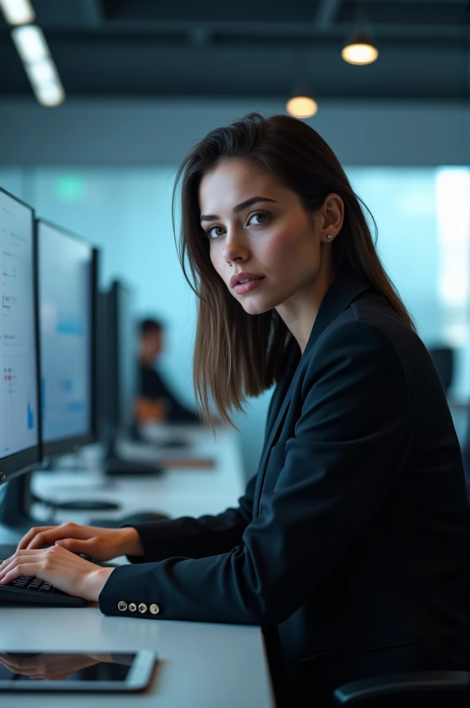 A 4 person, accounting and finance specialist. technology company worker.
Draw a single person