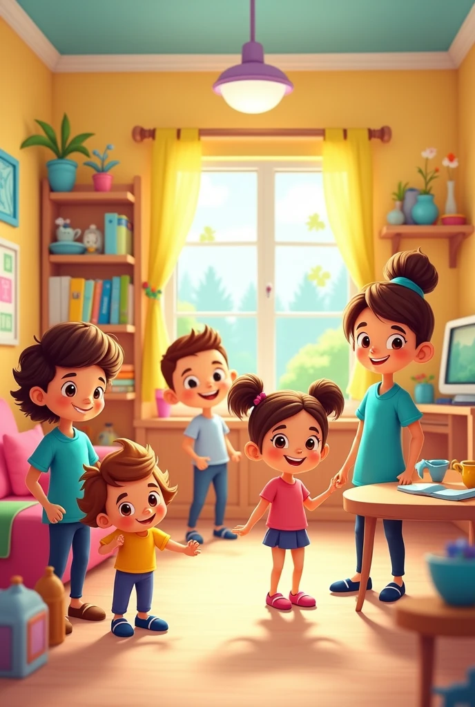 Baby home day care cartoon thumbnail for youtube