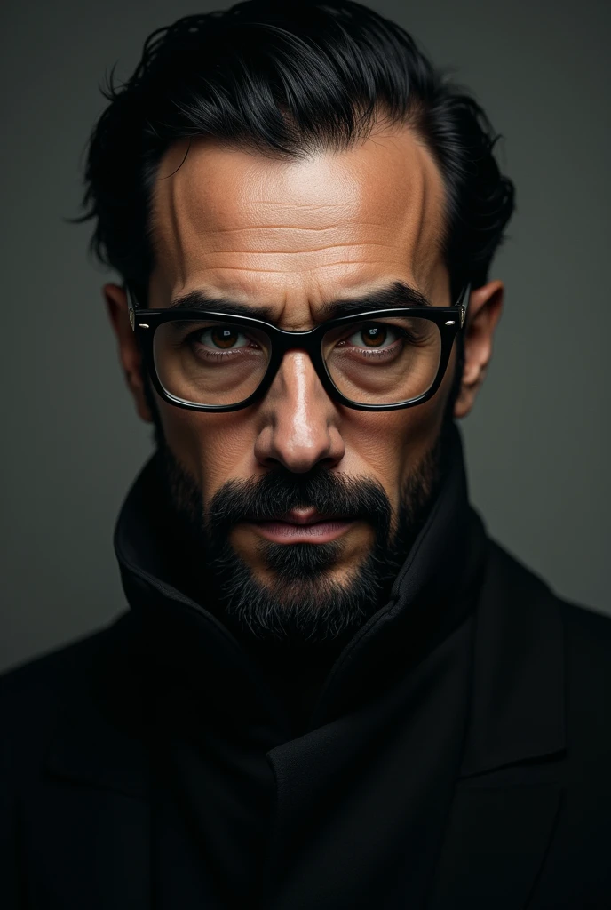Money heist Professor Alvaro morte image, wearing Glasses,black trim beard
