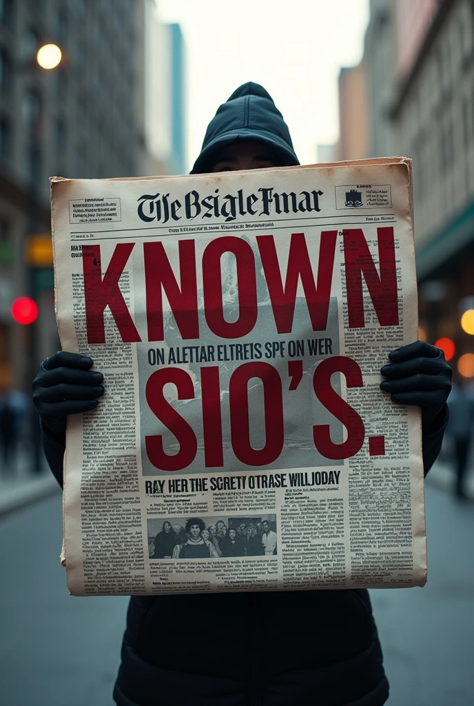 An American newspaper, that bears the title: KNOWN SIO&#39;S