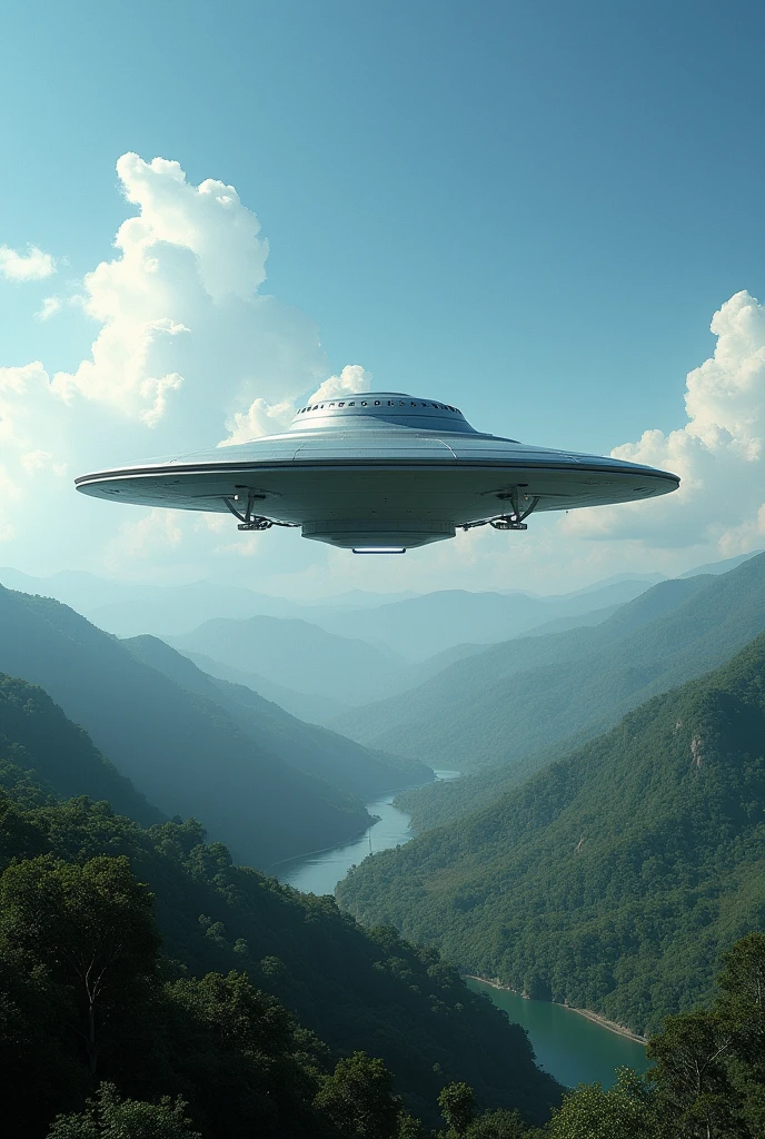 A flying saucer in the skies of northeastern Brazil 