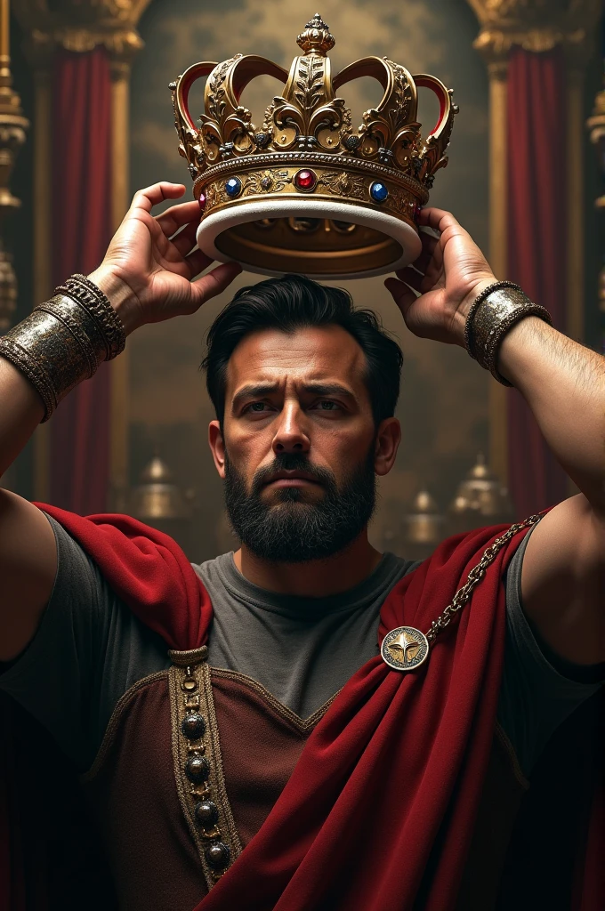 The guy who takes off the crown