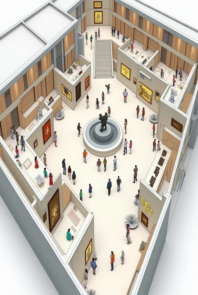 a map of a museum