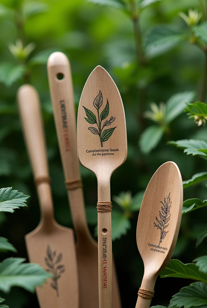 Growing tools with plant logo and name naturcycle