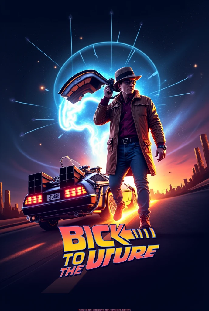 Fait moi un logo retour vers le futur et le mot oseni