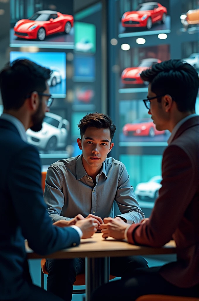 Online scammers lead student to product . Online scams with theme showing luxury cars watchs etc