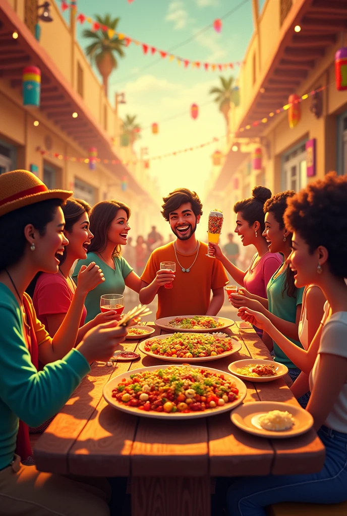 Image inviting people to go eat tacos on Saturday