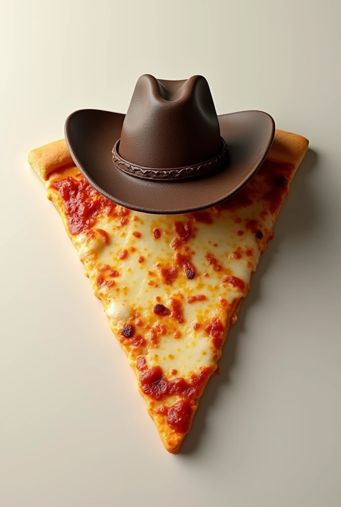 I like it but the pizza is very childish, make it less and make a slice of pizza in the shape of a soccer logo and then add a cowboy hat to the slice