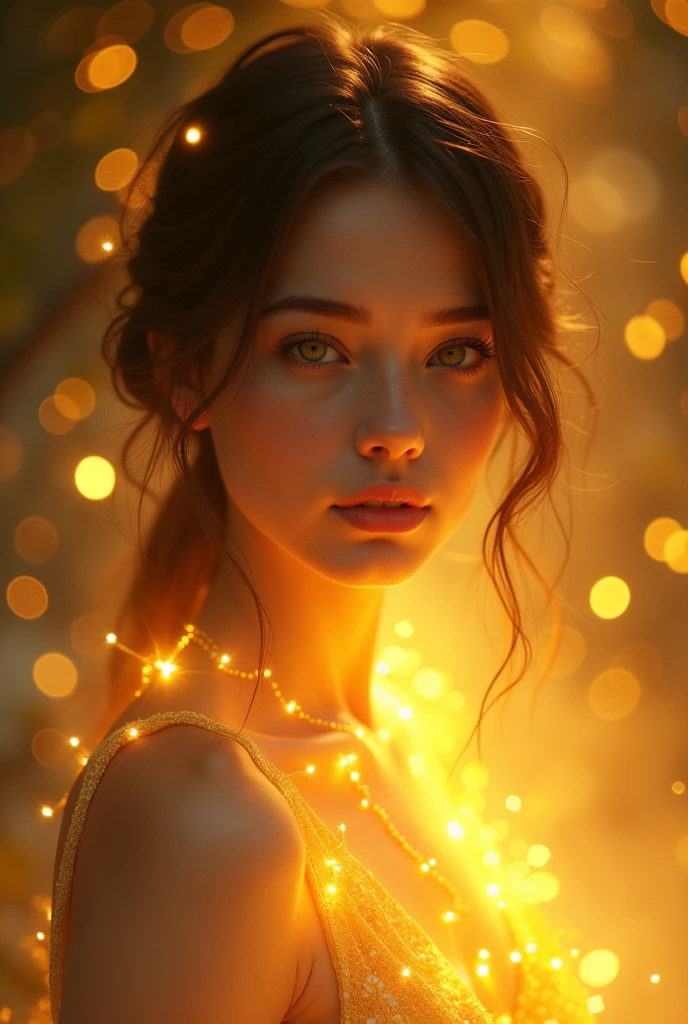 award winning portrait of topless beautiful 18 year old girl looking at a backlit butterfly, bokeh, backlit, octane, unreal, epic composition