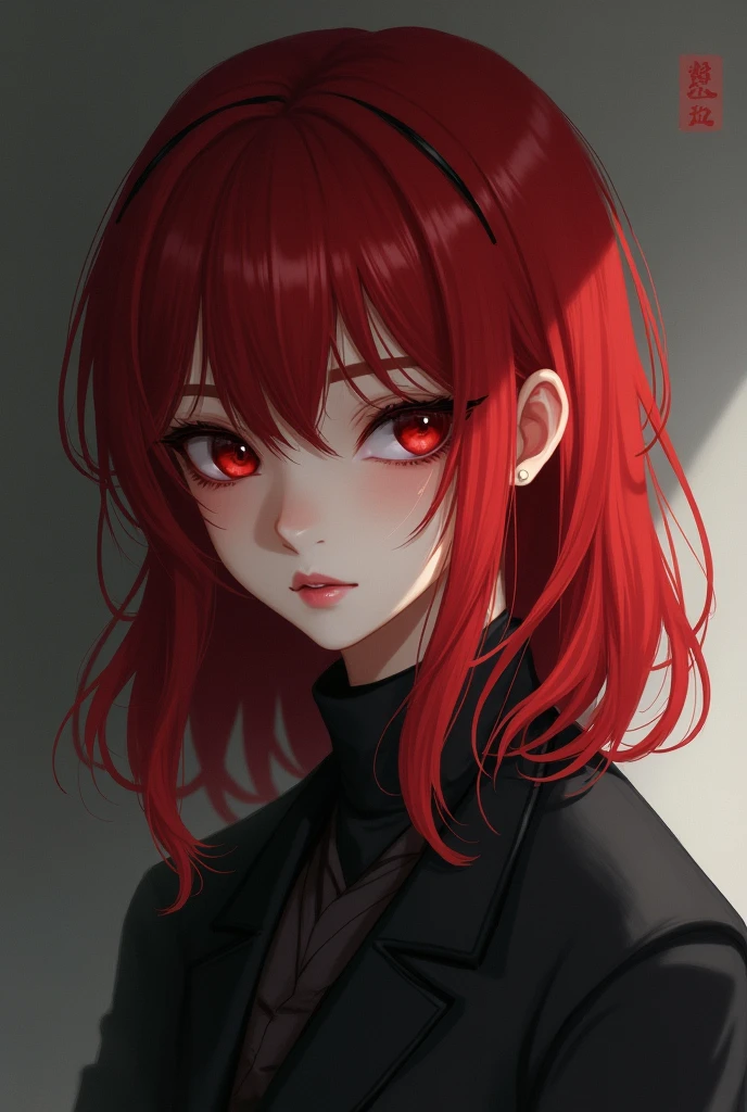 Suguro Geto female 1.60 white red hair thin