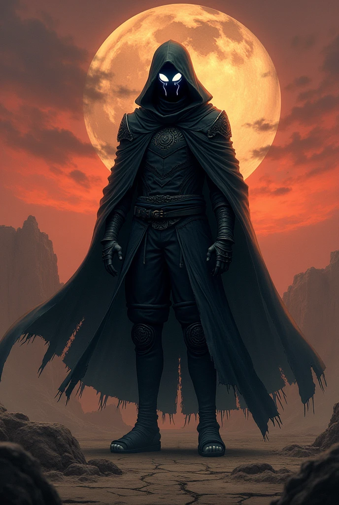 Hooded Warrior with Eyes with (Rinnegan )white