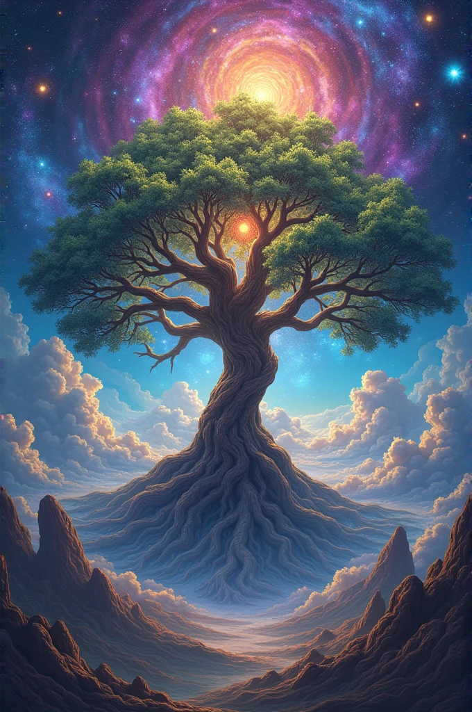 Universe with a tree of life