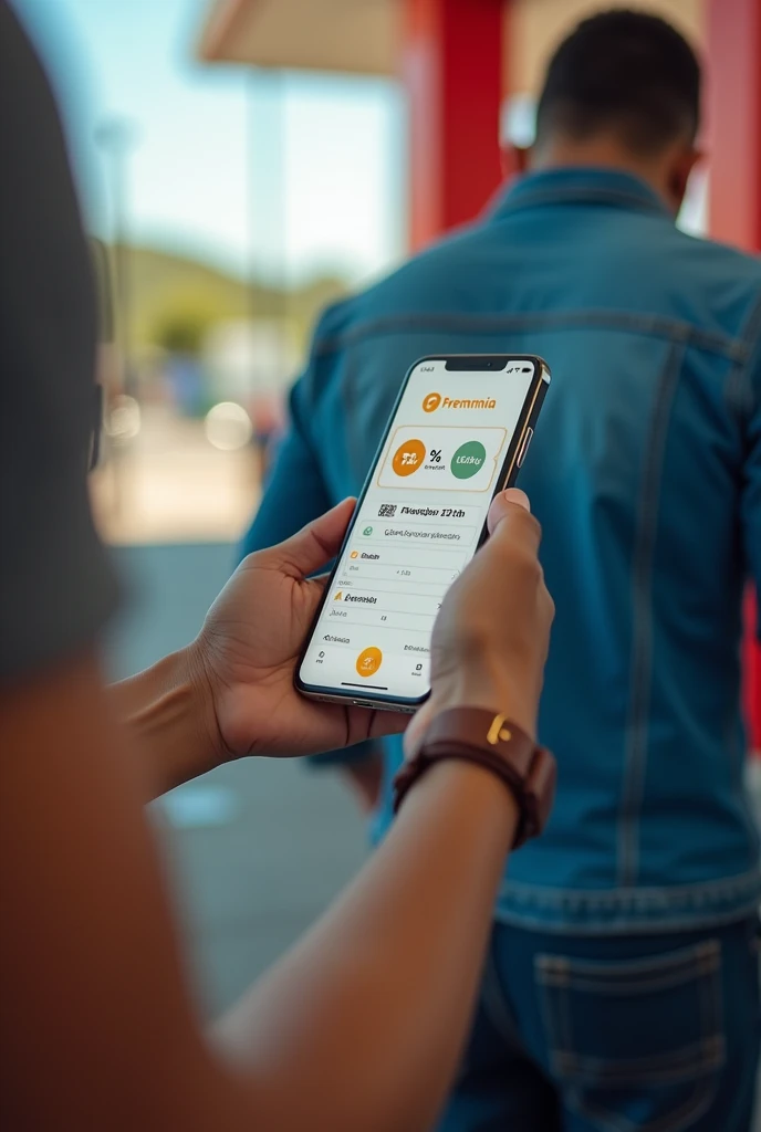 Image up to 8% in cachbek paying with pix through the premmia app on the 29th/08 at BR stations